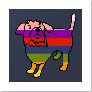 Rainbow Fergus the Dog Posters and Art